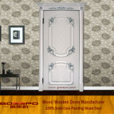 White Color MDF Security Interior Room Door (GSP8-042)