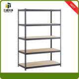 5 Shelf Light Duty Slotted Angle Rack, Metal Storage Rack, Steel Shelf