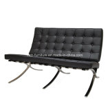 Modern Mies Style Leather Barcelona Living Room Lounge Chair