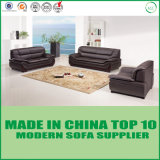 Office Furniture Brown Italian Leather Sofa