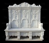 Stone Carving Side Chair (BNH317)