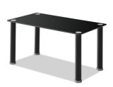Black Tempered Glass Coffee Table (CT004)