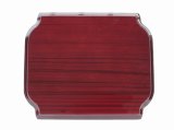 Notched Rosewood Piano Finish Wooden Awards Plaque Craft