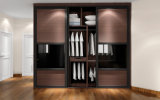 High Quality Modern Cheap Wooden Sliding Door Wardrobe (zy-028)