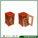 Desk Top Cigar Cabinet with Cherry Finish and 7 Drawers