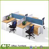 Professional Manufacturer 4 Person Wooden Furniture Office Workstation Desk