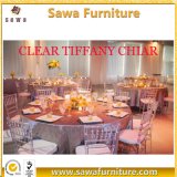 Resin Plastic Crystal Clear Chiavari Tiffany Chair for Wedding Events