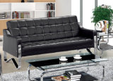 Classical Office Leather Sofa with Stainless Frame 8805/8809 in Stock