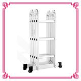 Folding Aluminium Ladder Price, Bookcase Ladder with 4*3 Steps