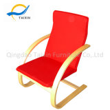 Simple Style Wooden Chair with Fabric 100% Cotton