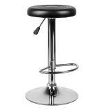 Black Color Synthetic Leather Bar Chair with Chromed Pedal (FS-T6042)
