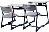 New Design School Furniture Desk with Plastic Chair