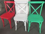 2015 New Design Resin Plastic Crossback Chair