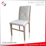 Hotel Salon White Velvet Fabric Restaurant Chairs (FC-123)
