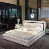 European High Quality Best Sale Real Leather Bed (SBT-17)