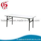 Popular Steel Folding Dining Table with PVC Cover