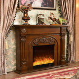 European Wood LED Heater Electric Fireplace Hotel Furniture (337B)