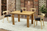 Imported Solid Ash Wood Dining Table with 4 Seats Foh-Bca64