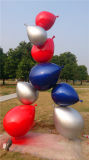 Stainless Steel Balloon Combination Sculpture, Outdoor Garden Metal Sculpture