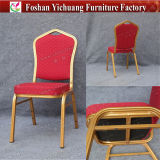 Red Fabric Aluminum Frame Stacking Hotel Room Chair Yc-Zl22-02