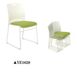 Stackable Plastic Chair with Cushion Seat
