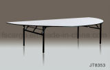 White Color PVC Top Half Round Banquet Table for Commercial Used (JT8353)