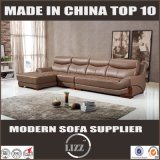 China Genuine Leather Chaise Sofa