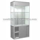 Portable Lockable Glass Showcase Cabinet for Display