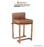 Stainless Steel Rose Gold Metal Jewelry Shop Chair Display