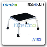 Hospital Patient Use Single Step Stool with Rubber Surface
