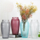 Glass Tall Vase for Home Decoration