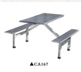 All Stainless Steel Material School Dining Hall Chair Table CA167