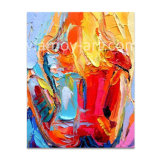 Knife Abstract Oil Painting for Home Decoration Multi-Colors and Heavy Texture