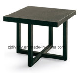 Modern Balck Solid Wood Square Tea Table (T-58A)