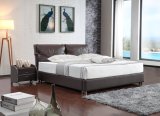 Modern Style Half Italian Leather Soft Bed (SBT-5896)