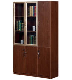 Office Classic Wooden Design Book Display Corner Cabinet