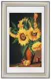 Sunflower Decoration Canvas Abstract Picasso Hanging Painting for Living Room