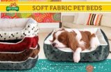 Fabric Pet Bed with Removable Dog Cushion (YF82013)