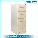 4 Drawers Alloy Pull Handle Vertical Metal File Cabinet