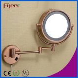 Fyeer Antique Copper Plated LED Makeup Wall Mirror