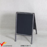Portable a Stand Small Antique Metal Framed Chalk Blackboard