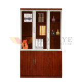Modern Glass Wooden Office Bookshelves (HY-C905)