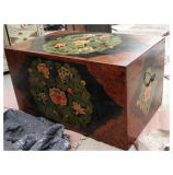 Antique Painted Lift Top Trunk Lwf126