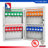 24 Hooks Metal Key Cabinet with Safe Lock by Wall Mounted for Office Factory