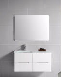 Four Drawers PVC Bathroom Cabinet with Left/ Right Basin