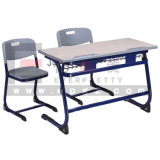 New Double Seat School Desk and Chair for Double Student School of Guangzou Furniture