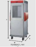 Commercial Holding Cabinet---One-Way Double Doors (Top Glass, Bottom Stainless Steel) (FEHWE421)