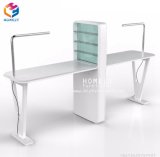 Hly Wood Top Manicure Table Nail Table with Vacuum