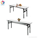 White HDPE Outdoor Rectanglar Plastic Folding Table Conference Table