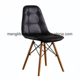 Dining Chairs PU Leather Seat with Wood Legs EMS Style for Table Kitchen